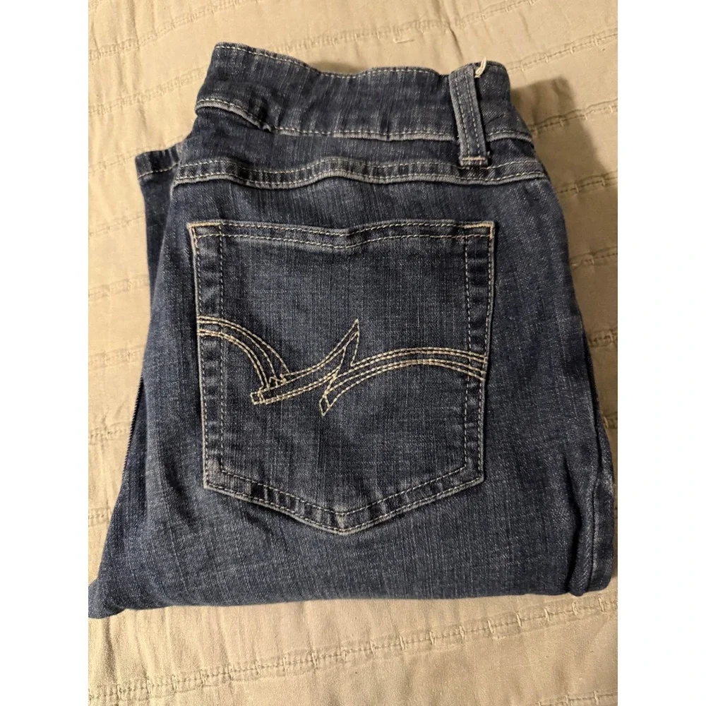 Wrangler‎ Bootcut Jeans Womens 9x32 Blue Denim Mid Rise 1009MWZDO Stretch
